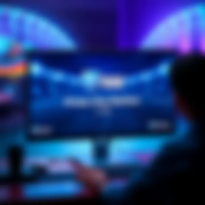 Computer screen displaying Rocket League with a 'Press Any Button to Play' message, showing a player frustrated and ready to troubleshoot the issue.