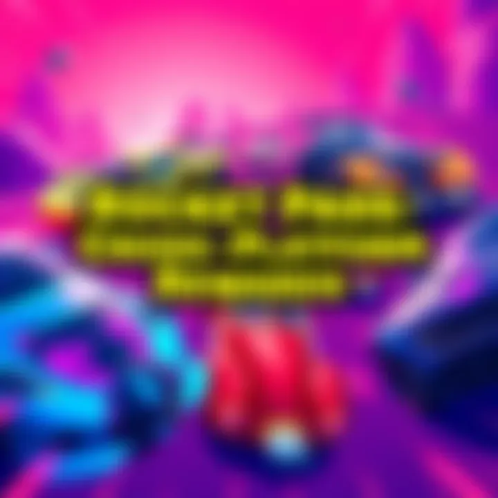 Rocket Pass Cars without Cross-Platform Rewards A graphic showing Rocket Pass Cars from Fortnite, emphasizing the lack of cross-platform rewards this season. The cars are colorful and dynamic, symbolizing the game's vibrant style.