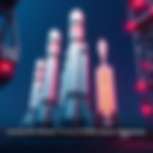 Rockets on a Launch Rack Multiple rockets stacked closely on a launch rack with removed safety spacers, showcasing increased storage capacity.