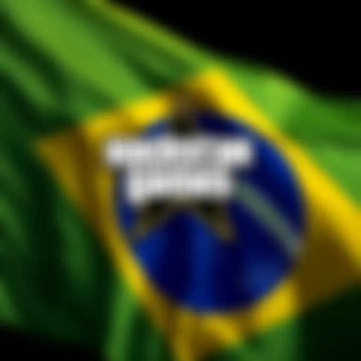 Rockstar Games logo placed alongside the Brazilian flag, representing halted digital sales in Brazil due to new age laws.