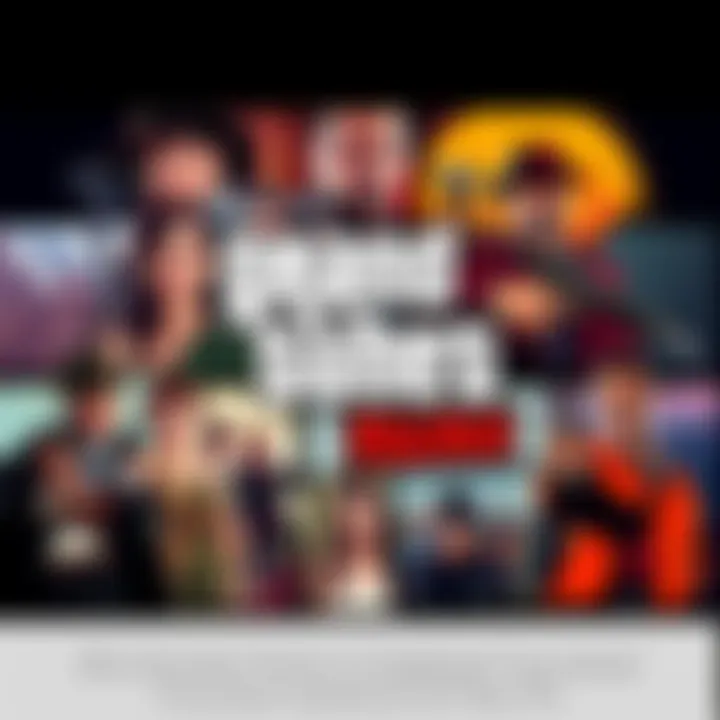 Rockstar Games Franchise Focus A collage of iconic Rockstar Games franchises like Grand Theft Auto and Red Dead Redemption, depicting popular characters and settings