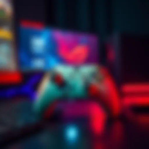 ROG Raikiri 2 Controller Connected to PC The ROG Raikiri 2 Xbox controller shown connected to a PC for settings adjustment.