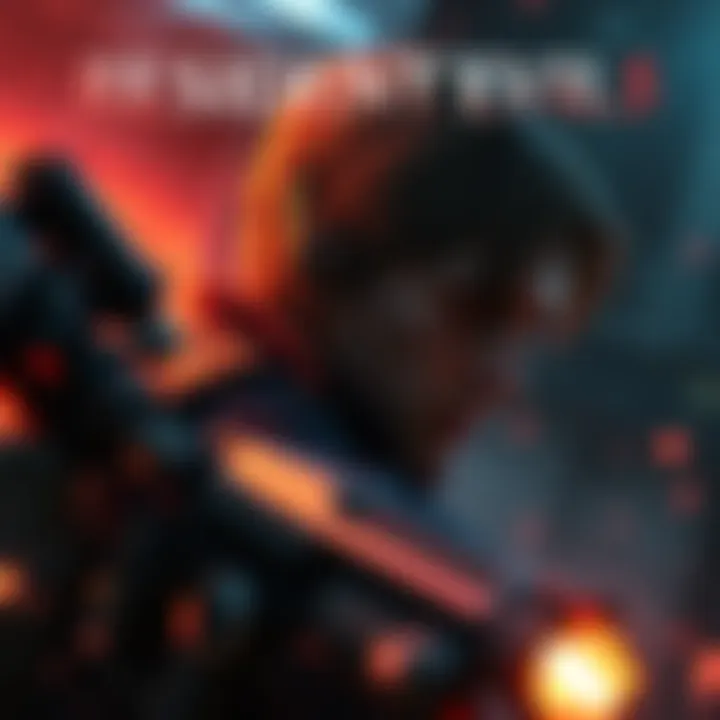 A character called Roger in Resident Evil 5, depicted in a tense moment, surrounded by action elements.