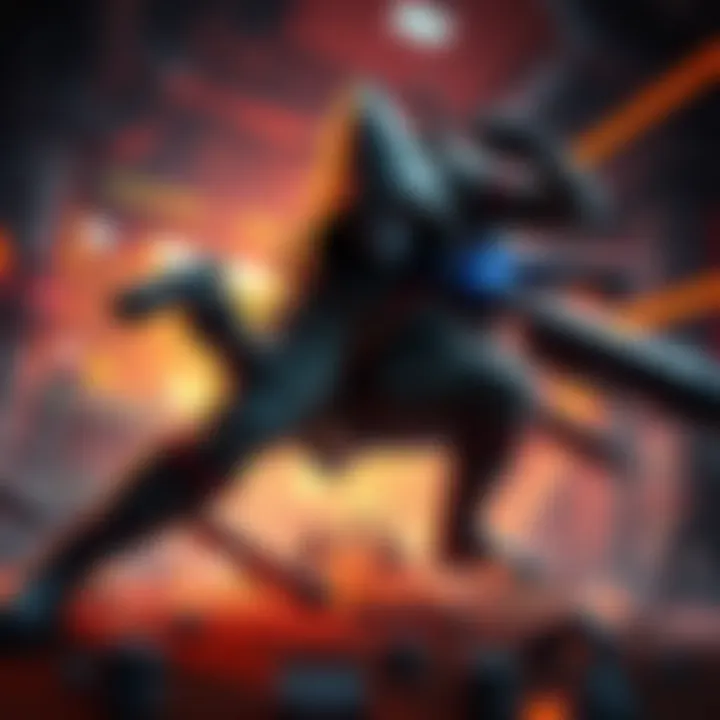 Rogue Character in Action A rogue character skillfully executing a stealth move in a gaming environment, showcasing agility and strategy.