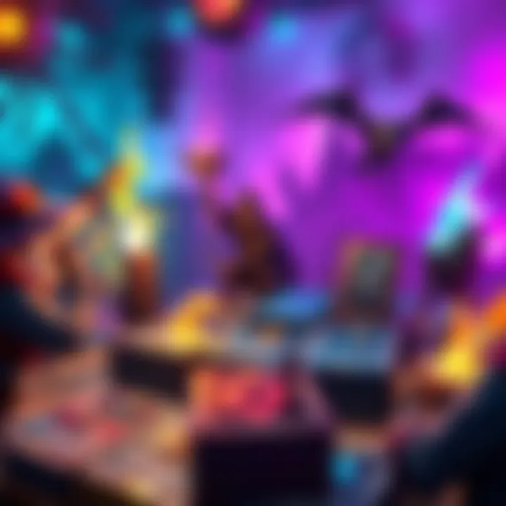 A tabletop game scene showing a new Rogue deck with colorful cards and exciting gameplay elements.