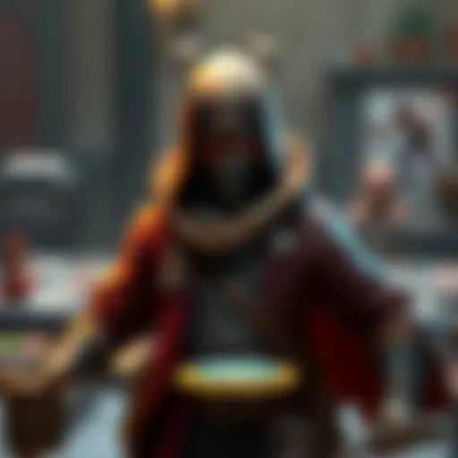 A tabletop game scene showing a Rogue character ready to act with two distinct reactions, emphasizing agility and strategy during a game session