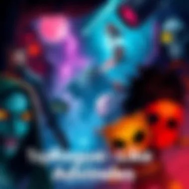 Rogue-like Game Adventures A colorful montage of characters and scenes from popular rogue-like games like Dead Cells and The Binding of Isaac, showcasing action and exploration in randomly generated levels.