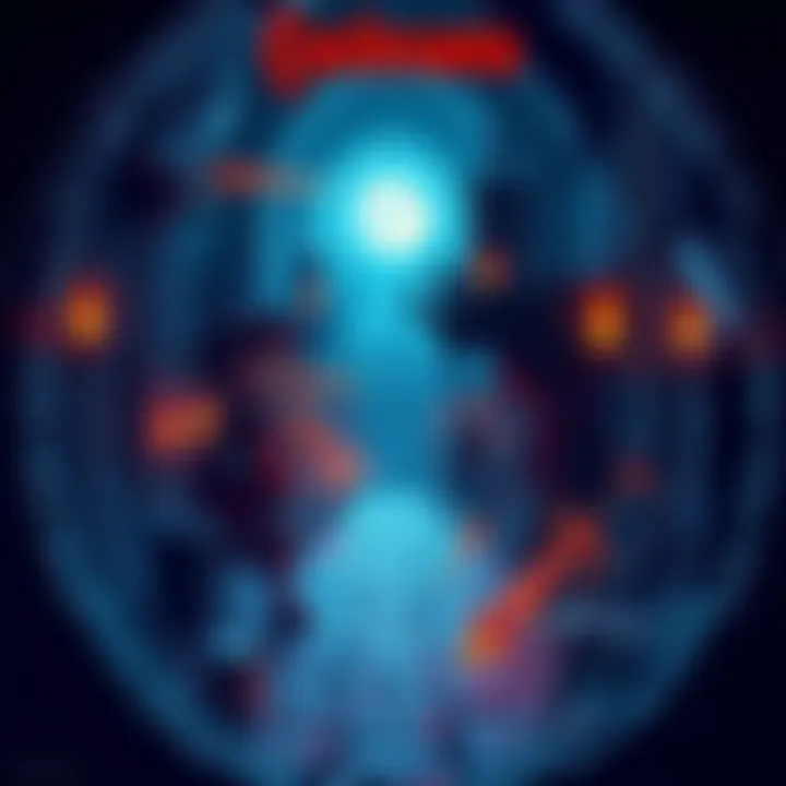 Artwork showing a roguelike Castlevania scene with iconic characters, unique stages, and various weapons in an infinite corridor setting.