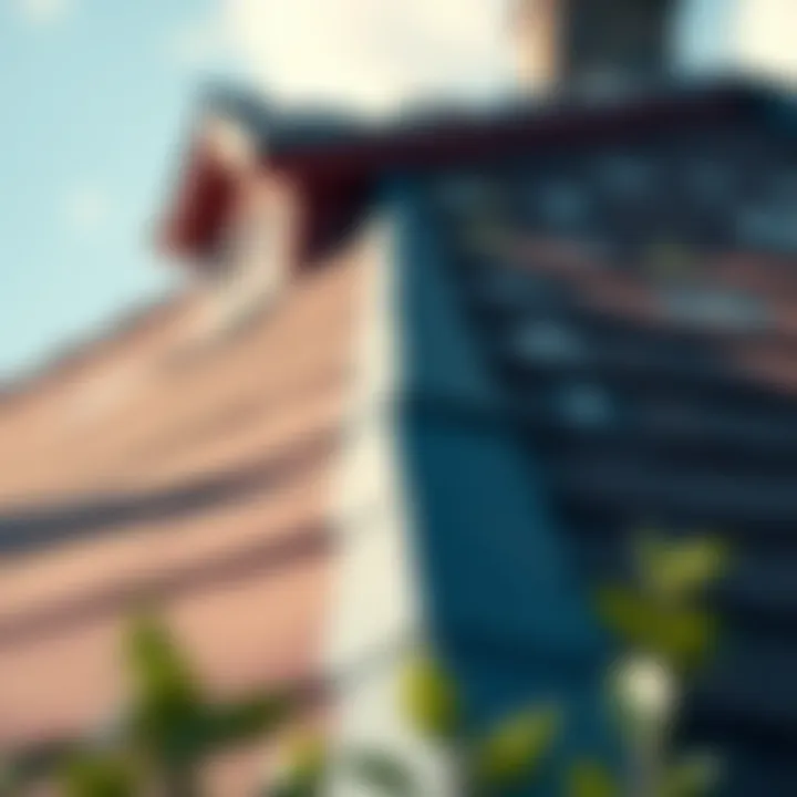 A close-up view of a residential roof showing various maintenance symbols and markings used for inspections.