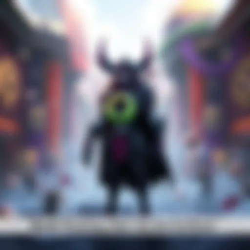 Rook character standing tall in a game environment, surrounded by various rewards and player icons, showing solo player engagement after the game reset.