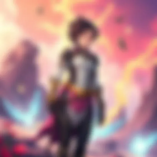 Rose stands in a vibrant magical landscape, showcasing her powers with an eager expression, hinting at future storylines.