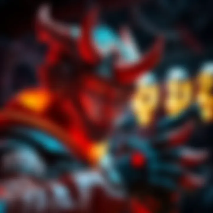 A gamer showcasing a unique Rosh skin in their armory collection, highlighting its distinct features.