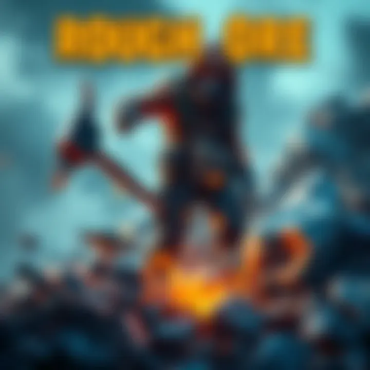 Rough Ore Collection A gamer looking for rough ore with a pickaxe in hand, standing near a pile of various tradeable materials, showing a collaborative gaming spirit.