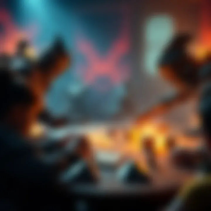 Players engage in turn-based combat in a role-playing game, using dice to decide turn order and enhance teamwork.