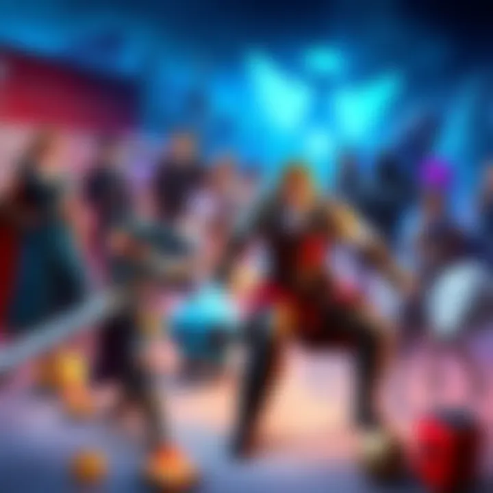 A collection of popular RPG games on display with characters from each game, showcasing their unique art styles and themes.