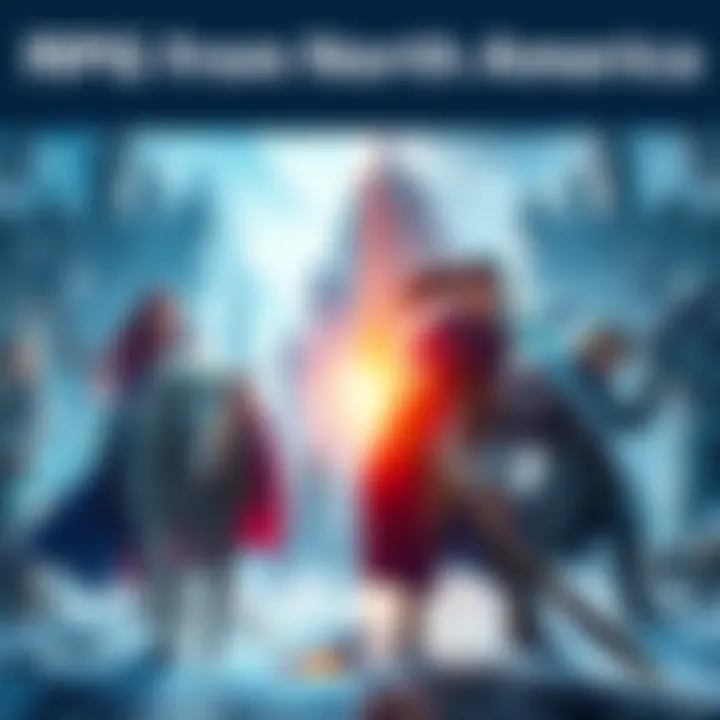 A comparison of RPG characters and styles from European and North American games, highlighting the artistic differences.