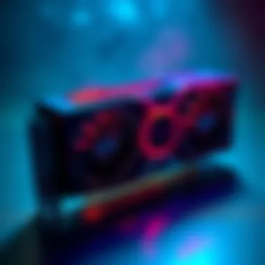 Close-up of an RTX 6000 PRO graphics card showcasing its design and cooling system.