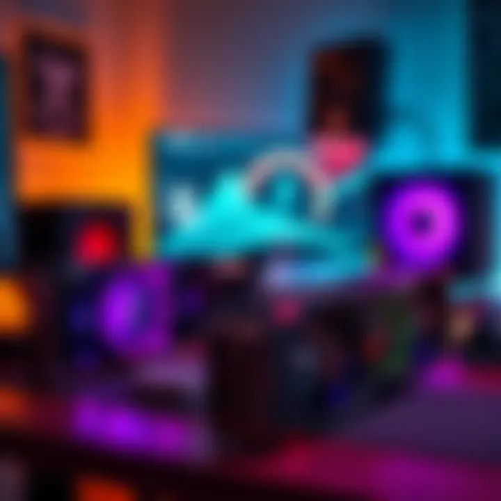 Comparison of RTX 2080 Ti and RTX 5060 graphics cards on a desk with gaming setup