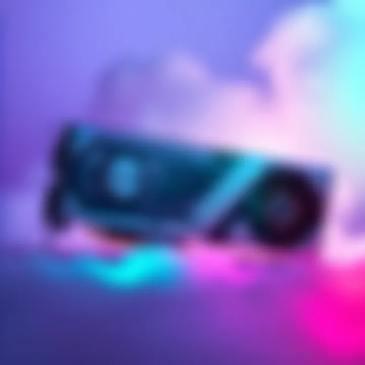 The RTX 5090 graphics card displaying its retro-inspired design with a sleek finish and familiar elements from past models.