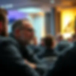 Rtz showing frustration while discussing Parker at a forum gathering