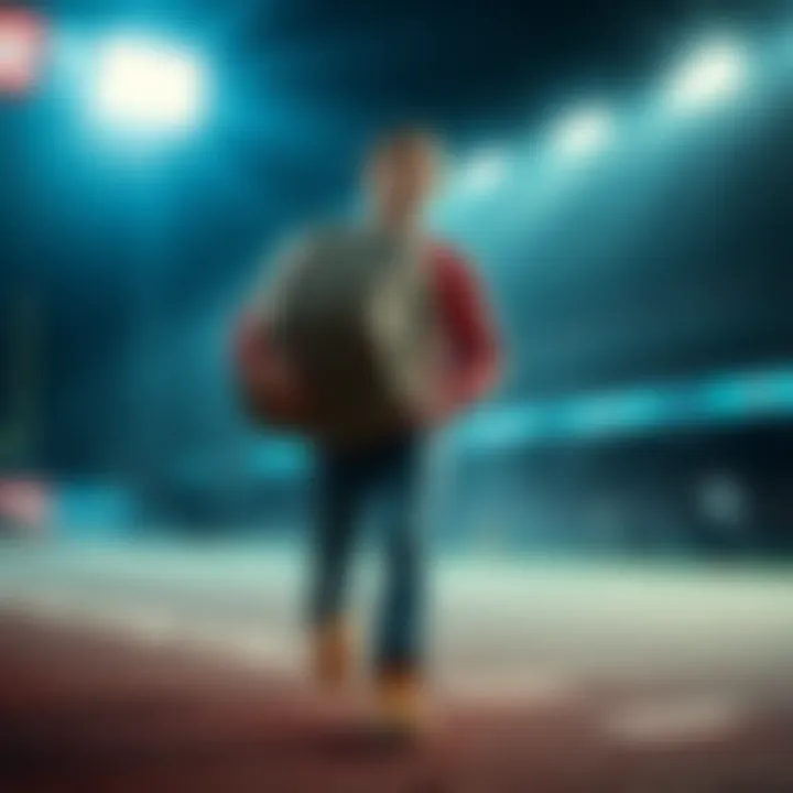 Rudy carrying a rock Rudy walking with a large rock in his hands, looking thoughtful