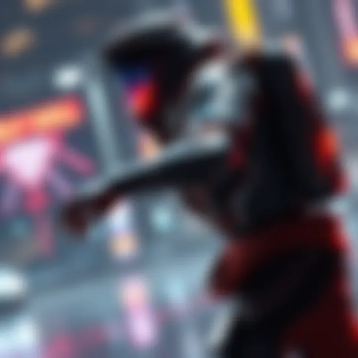 Concept art of the Announce Trailer Runner Shell character showcasing futuristic design and potential abilities in gaming