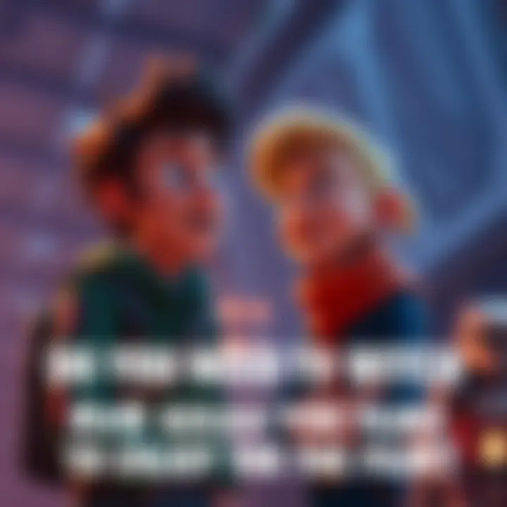 Two animated characters from RvB in a conversation about the upcoming film, looking thoughtful and excited.