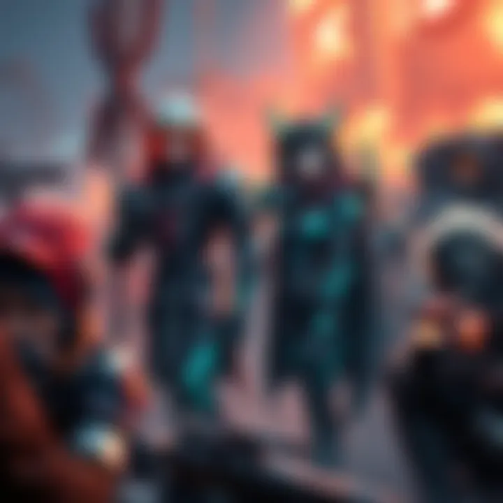 Two Warframe characters showcasing their Railjack builds while surrounded by frustrated players, highlighting a heated discussion about performance.