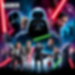 Saber Interactive's Upcoming Game Titles A collage showing iconic characters and symbols from KOTOR and John Wick games, hinting at a vibrant gaming future.