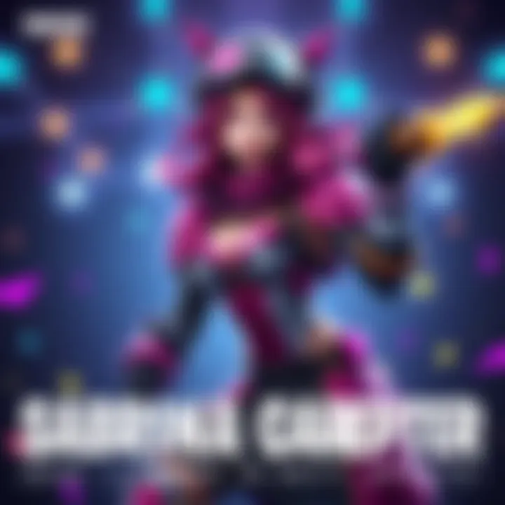 Sabrina Carpenter Skin Announcement Image showing the new skin inspired by Sabrina Carpenter for the game update, featuring colorful design elements and a dynamic pose.