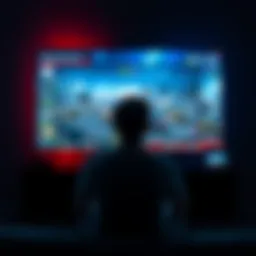 A person sitting in front of a video game screen, looking contemplative and empty after finishing a game