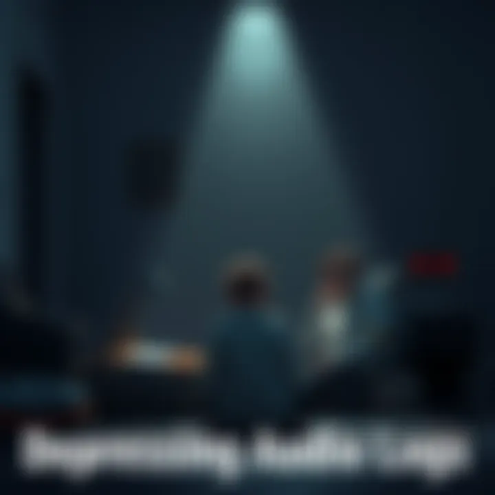 A player sitting in a dimly lit room, listening to emotional audio logs from a game, reflecting on the somber stories being told.