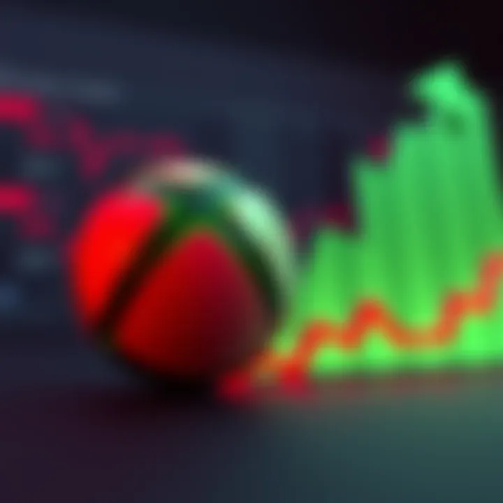 An image showing a sad Xbox logo next to a downward trending sales graph, symbolizing the brand's challenges