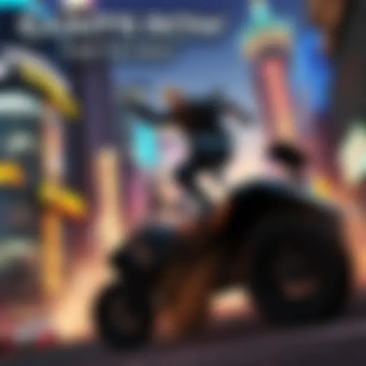A player character in Saints Row The Third jumps over a vehicle in a vibrant city environment
