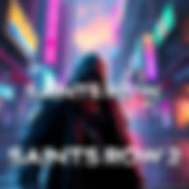 Saints Row 2 Game Cover The cover art of Saints Row 2 showing the game's main character in an urban setting with vibrant colors