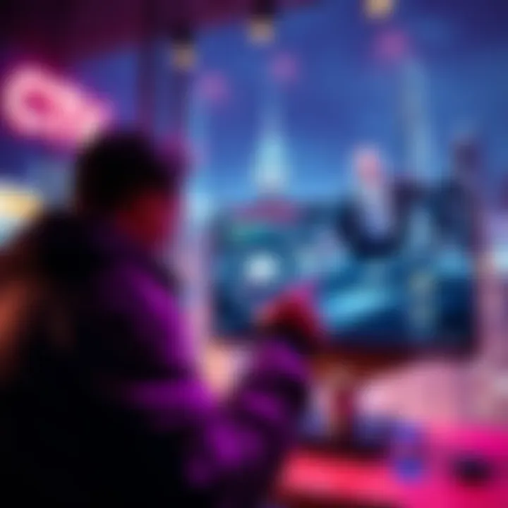 A player adjusts settings for full screen in Saints Row 2, enjoying the game on a large monitor.