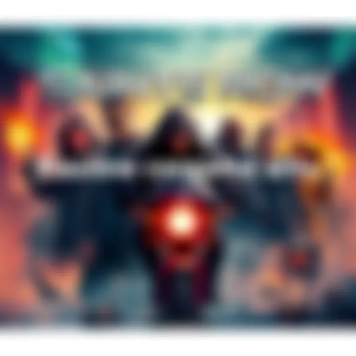 A conceptual artwork showing characters and elements from the Saints Row game series, highlighting the evolution of the franchise from the original game through its sequels.