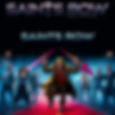 Saints Row: The Third Trailer A scene depicting the contrast between the serious tone of the Saints Row: The Third trailer and the humorous style of the final game, featuring characters from the game in action poses.