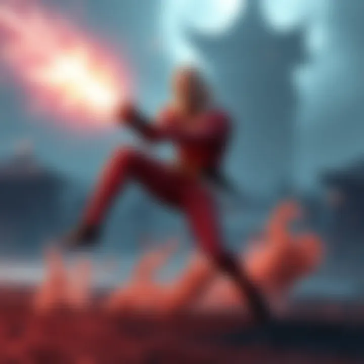 Saitama executes his Serious Sidehop move, showcasing dynamic motion and impact effects, highlighting combat style.
