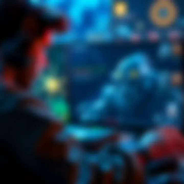 A gamer analyzing the Sal build using dpuh and Grog with gameplay elements visible on screen.