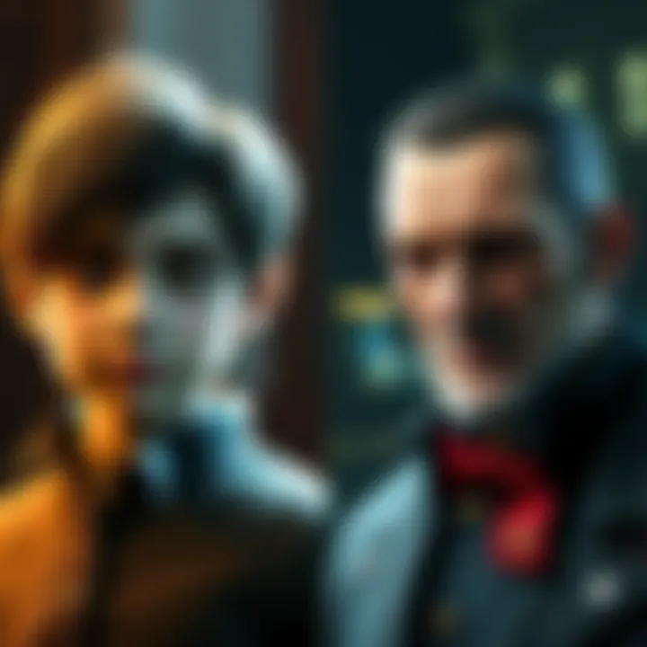 Side-by-side comparison of Salazar's character design in the original Resident Evil 4 and its Remake, showing a youthful spoiled child version and an older, shorter man version.