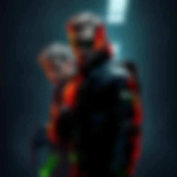 Sam Fisher, a seasoned stealth operative, stands in a dark environment alongside a younger agent resembling Briggs, both poised for a mission. Sam is wearing his iconic tactical gear, and the atmosphere is tense and strategic.