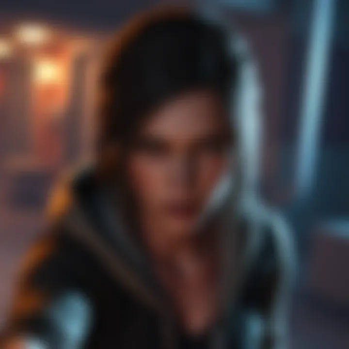 Screenshot showing Samantha character experiencing a glitch in Until Dawn, with a frozen frame during gameplay.