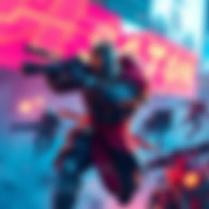 A dynamic scene from the Samson gameplay trailer showcasing a character in action with vibrant visuals and unique features