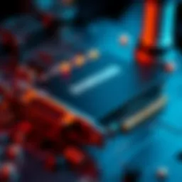 A close-up view of a Samsung PCIe 6.0 SSD designed for AI servers, showcasing its advanced technology and sleek design.