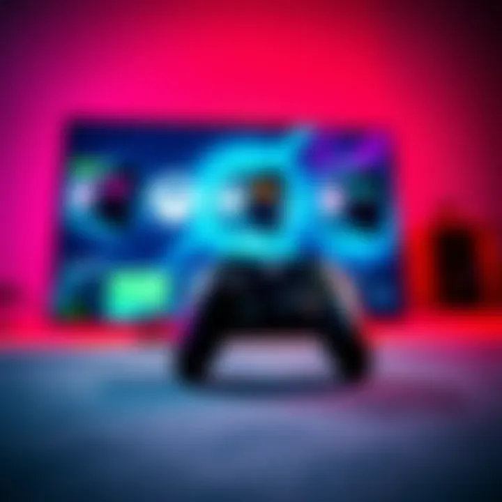 Samsung S21 Ultra displaying Xbox cloud gaming app with a controller beside it