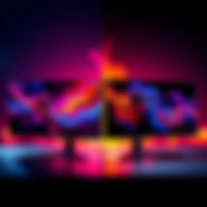 Comparison of Samsung Odyssey G4 and LG UltraGear 27-inch monitors showing their features and designs