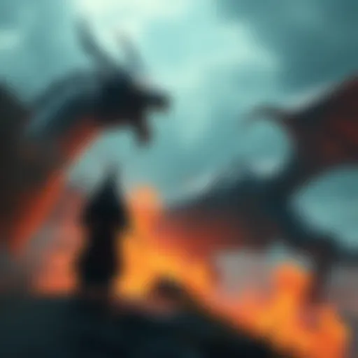 A novice samurai player encounters a fierce dragon while exploring in Elden Ring, showcasing the challenge and excitement of the game.