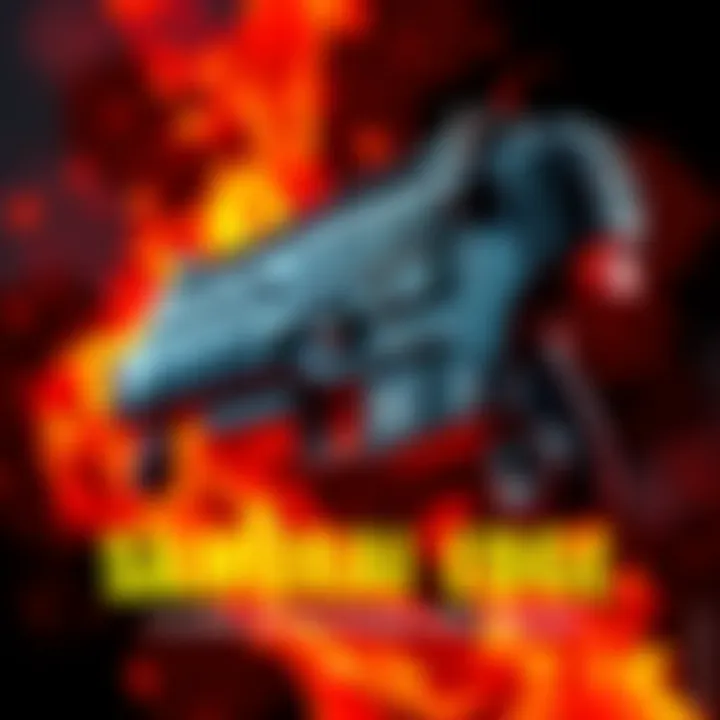A detailed view of the Samurai Edge gun, showcasing its unique design and features.