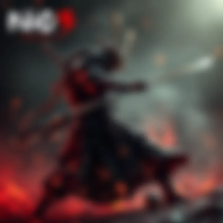 A Samurai character fighting in Nioh 3 without using the Deflect skill, showcasing intense action and strategy in a dark, fantasy setting.